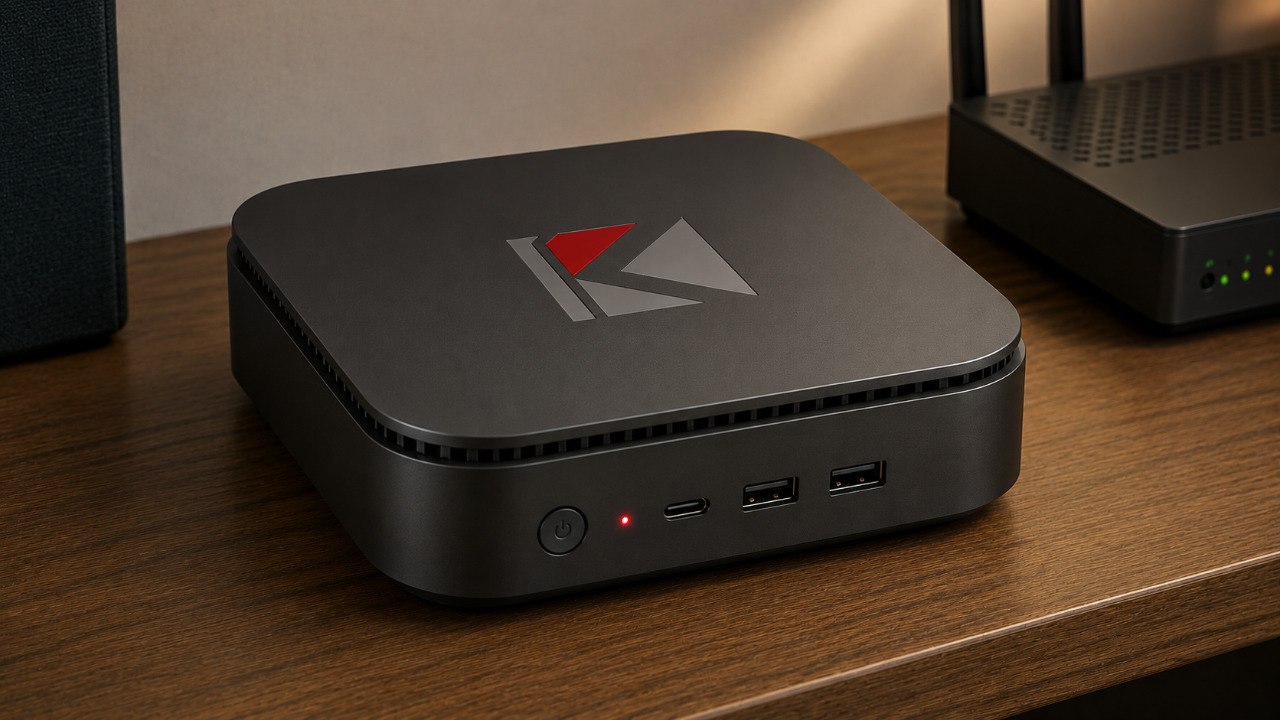 Die Box – ein kompaktes Gerät mit K-Logo
